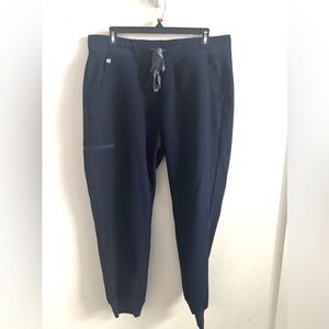 FIGS womens Zamora 2.0 Scrub Pants Navy  W18SW2005 Large Nurse Health care